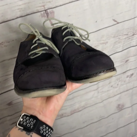 Cole Haan Gramercy Black Khaki Oxfords Shoes Sz 6.5! - Picture 4 of 8